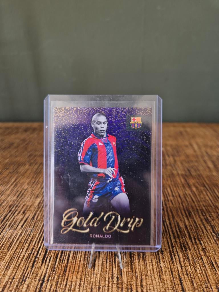 Topps Ronaldo Nazario (R9) - FC Barcelona Gold Drip /15, Ophalen of Verzenden