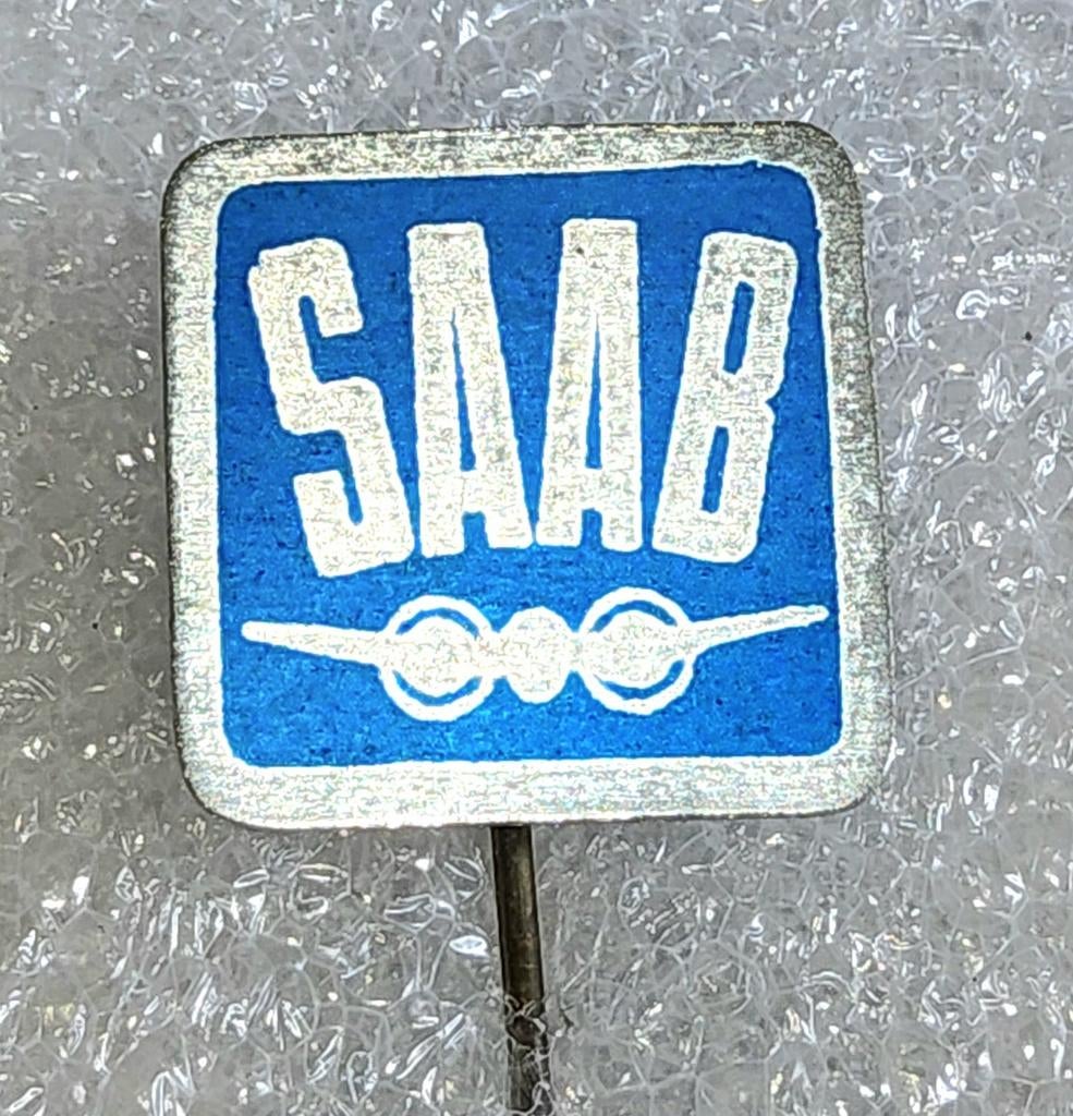 Vintage Saab Speldje - Klassiek Auto Logo, Ophalen of Verzenden, Gebruikt, Merk, Speldje of Pin