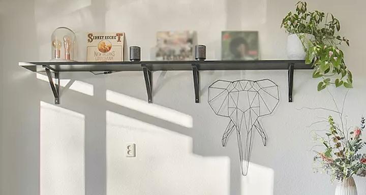 IKEA ekby valter wandplanken + dragers, Ophalen, Gebruikt