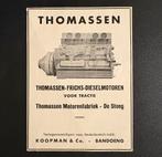Advertentie ‘Thomassen De Steeg dieselmotoren’ (1938), Ophalen of Verzenden, Zo goed als nieuw, Trein