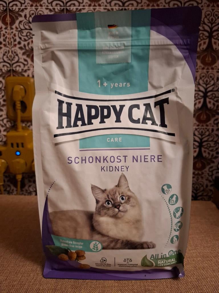 Happy Cat 1+ Schonkost Niere Kidney (nierdieet) 1.3 kg, Verzenden, Kat