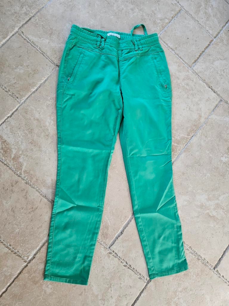 Red button broek, Kleding | Dames, Ophalen of Verzenden, Zo goed als nieuw, Groen, Lang