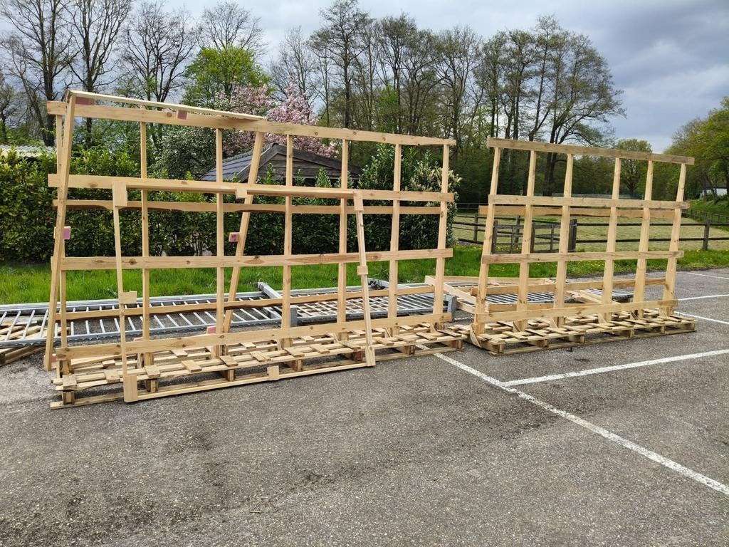 Houten glasbokken, Doe-het-zelf en Verbouw, Glas en Ramen, Ophalen of Verzenden, Gevelraam of Ruit