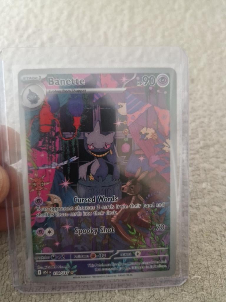 Pokemon ascended heroes banette 234/217, Ophalen of Verzenden, Nieuw, Losse kaart, Foil