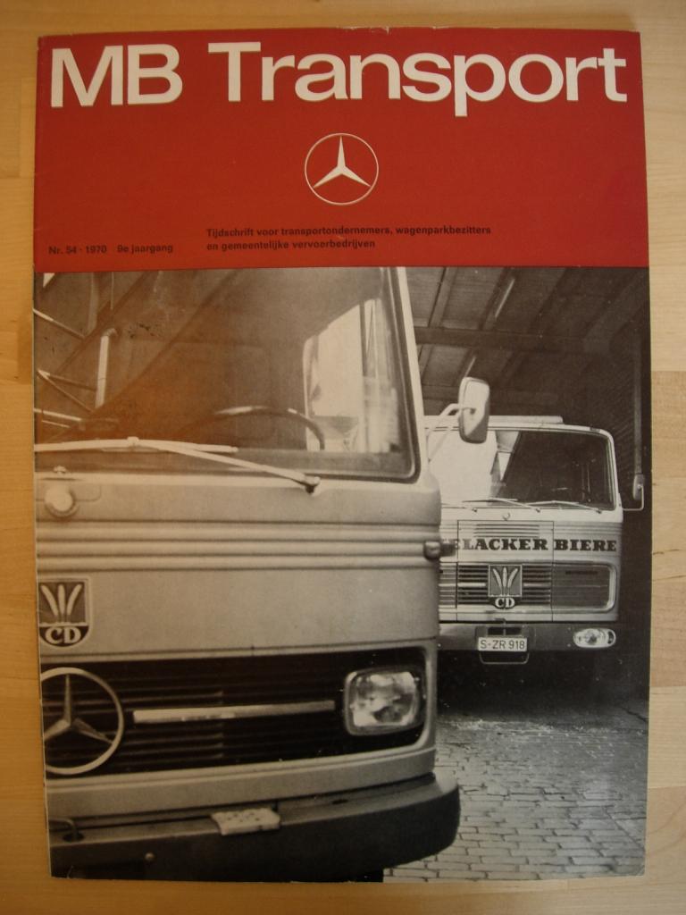 Mercedes MB Transport Magazine nr. 54 1970 Vrachtwagen Truck, Boeken, Zo goed als nieuw, Mercedes-Benz, Mercedes, Ophalen of Verzenden