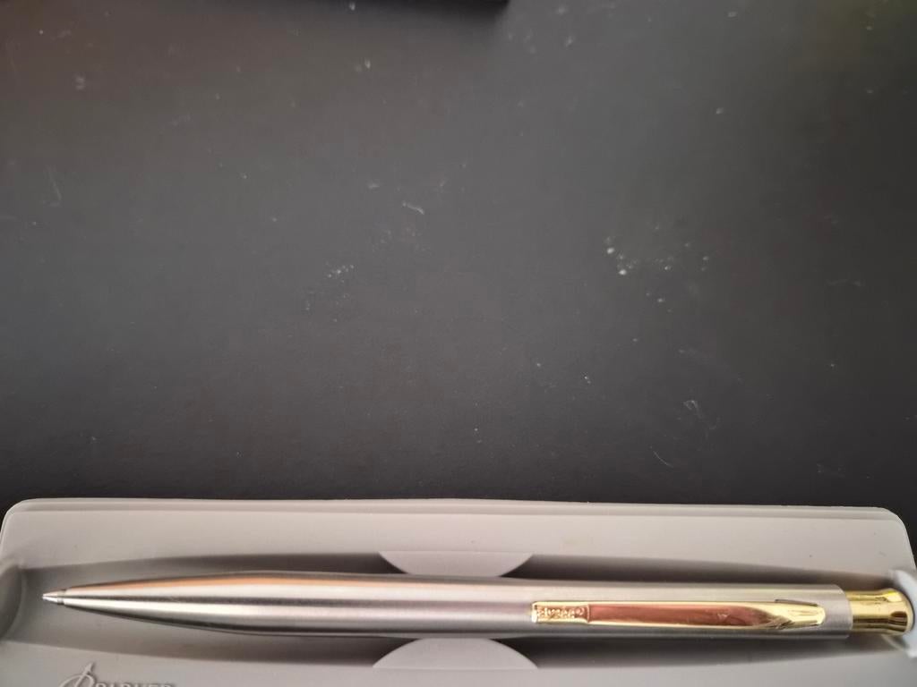 ZGAN Cross ballpoint, geborsteld staal goud., Verzamelen, Ophalen of Verzenden, Zo goed als nieuw, Balpen, Cross