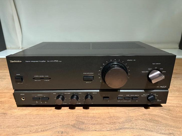 Technics SU-V570 Stereo Versterker Topklasse, Audio, Tv en Foto, Versterkers en Receivers, Gebruikt, Stereo, 60 tot 120 watt, Overige merken