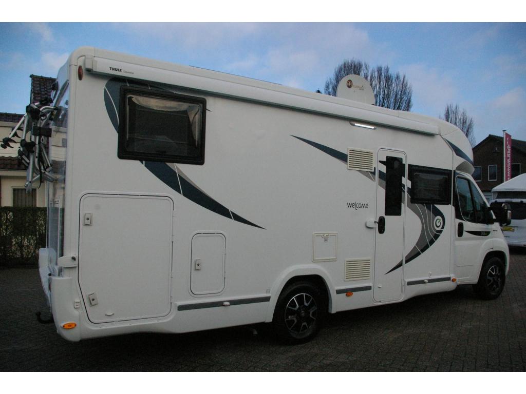 Chausson Welcome 747 GA Enkele bedden, Hefbed., Caravans en Kamperen, Campers, Ringverwarming, Fiat, Airbags, Koelkast
