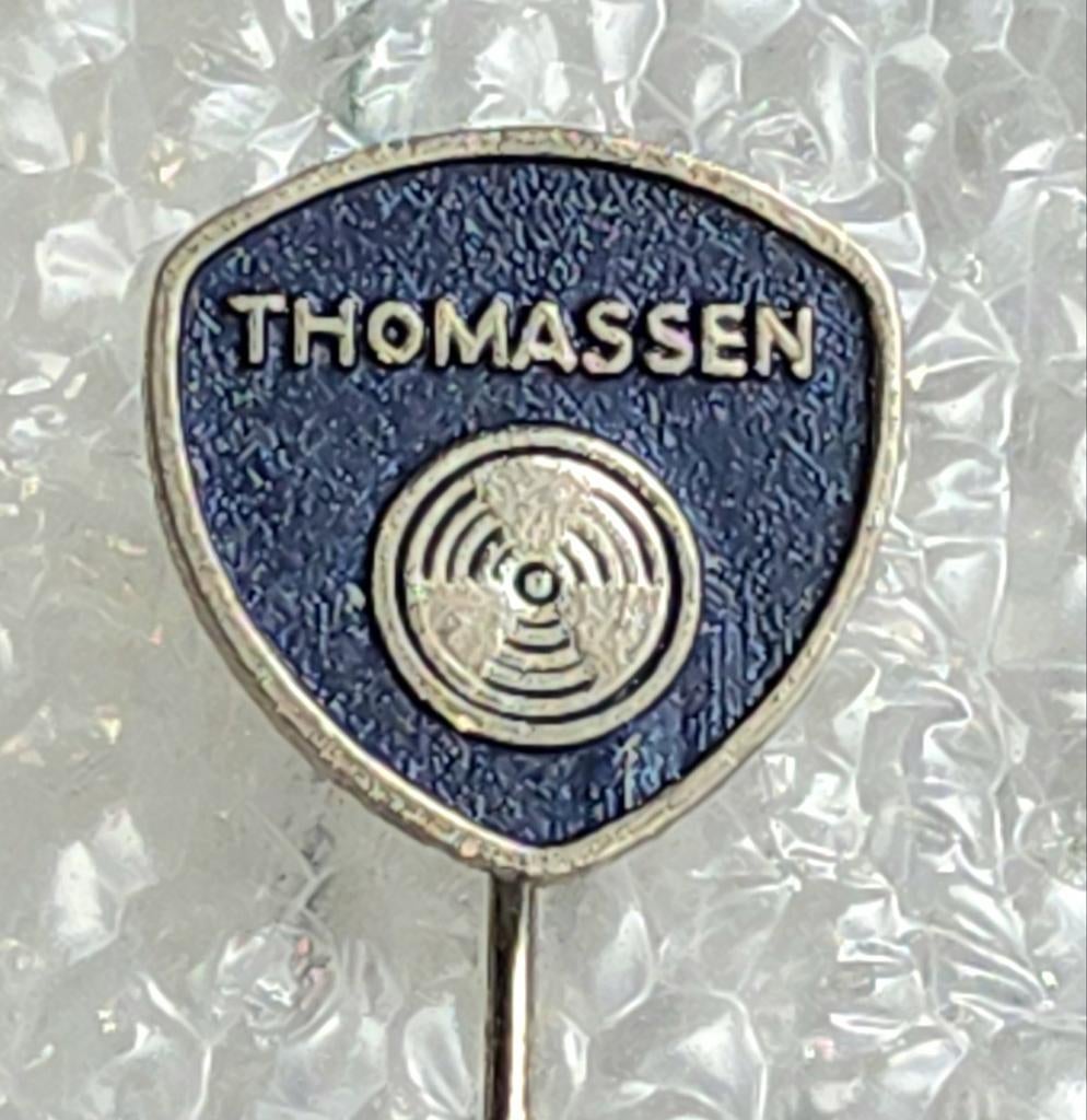 Vintage Thomassen Speldje - Industrieel Erfgoed, Verzamelen, Ophalen of Verzenden, Gebruikt, Merk, Speldje of Pin