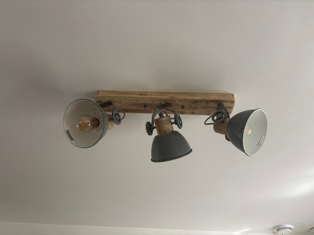 Verschillende plafondlampen, Ophalen, Gebruikt, Hout
