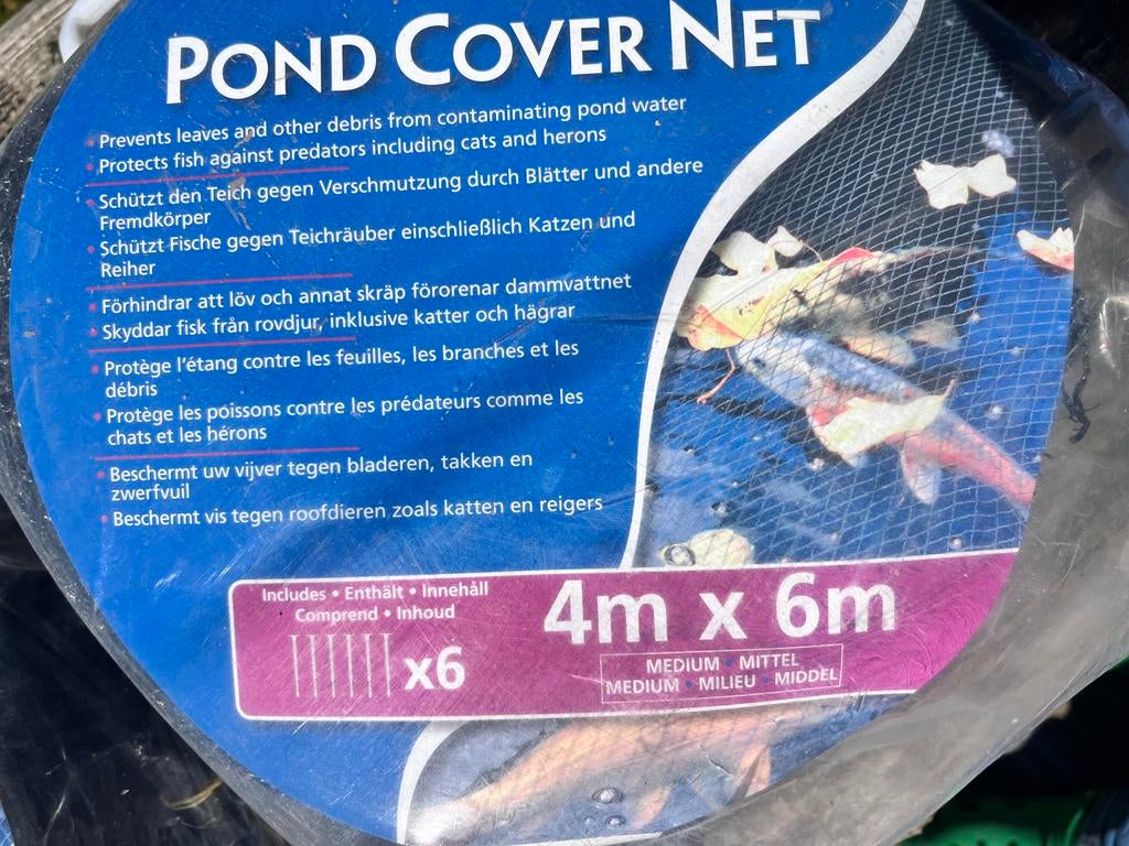 Hozelock Vijvernet 4m x 6m - Nieuw, Tuin en Terras, Ophalen of Verzenden, Nieuw