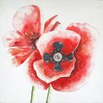 Schilderij van klaprozen, Ophalen of Verzenden