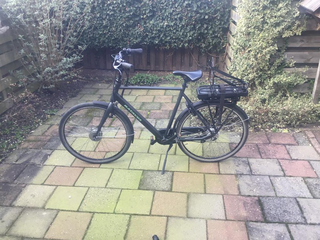 Batavus Fonk E-go Smokingzwart Mat, Fietsen en Brommers, Fietsen | Heren | Herenfietsen, Ophalen, Versnellingen, Batavus, Zo goed als nieuw