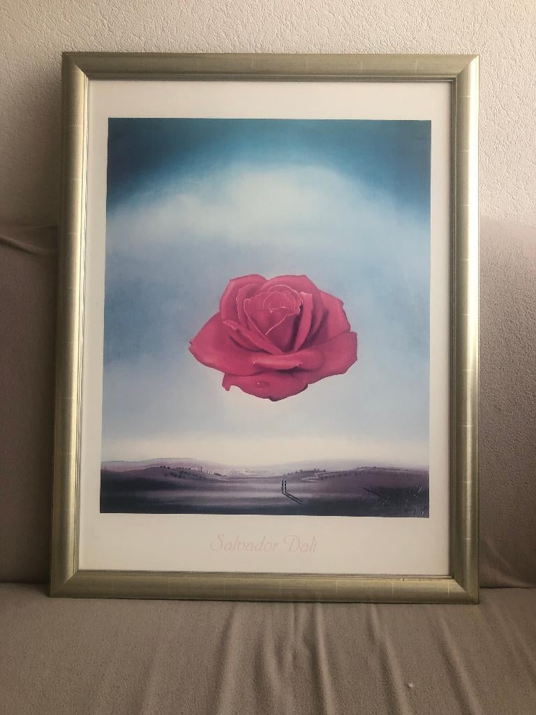 Schilderij roos, Huis en Inrichting, Woonaccessoires | Schilderijen, Tekeningen en Foto's, Ophalen, Zo goed als nieuw, Schilderij