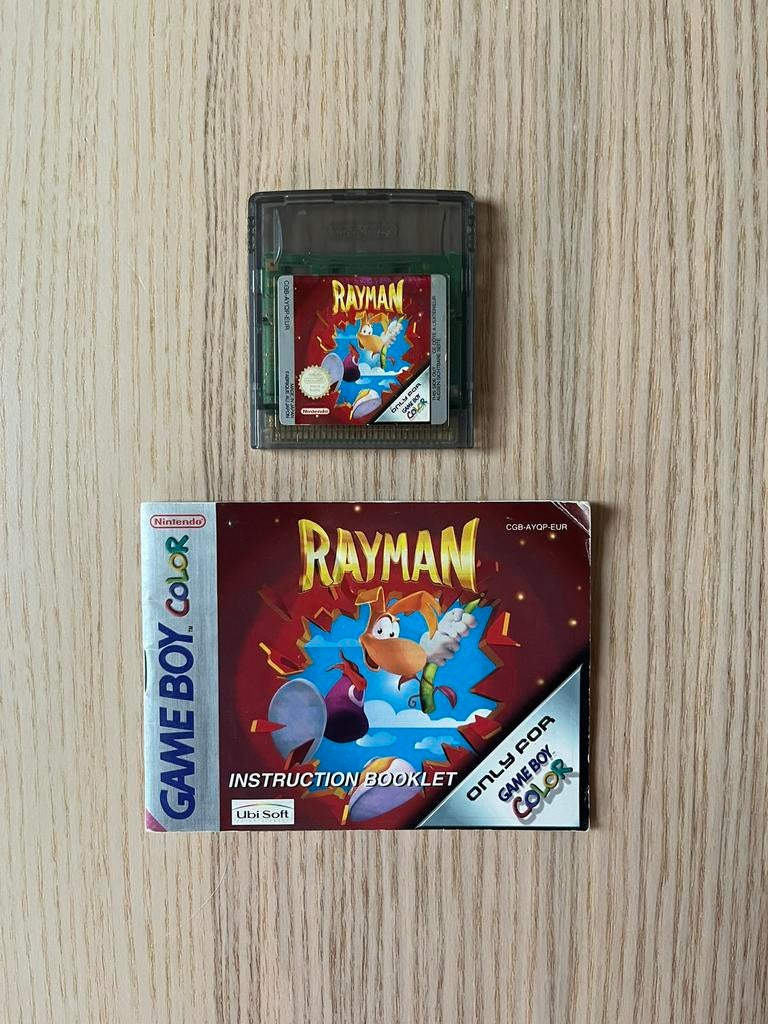 Rayman gameboy color met handleiding, Spelcomputers en Games, Games | Nintendo Game Boy, Avontuur en Actie, 1 speler, Ophalen of Verzenden