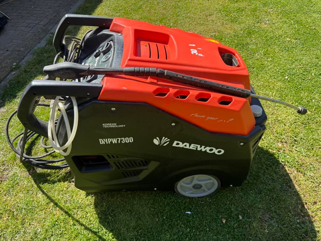 TEAB Daewoo DHPW7300 hogedrukreiniger, Tuin en Terras, Hogedrukreinigers, Ophalen, Zo goed als nieuw, Elektrisch, Met regelbare waterdruk