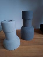 2 betonnen kandelaars Leeff, Ophalen, Zo goed als nieuw, Overige materialen, Minder dan 25 cm
