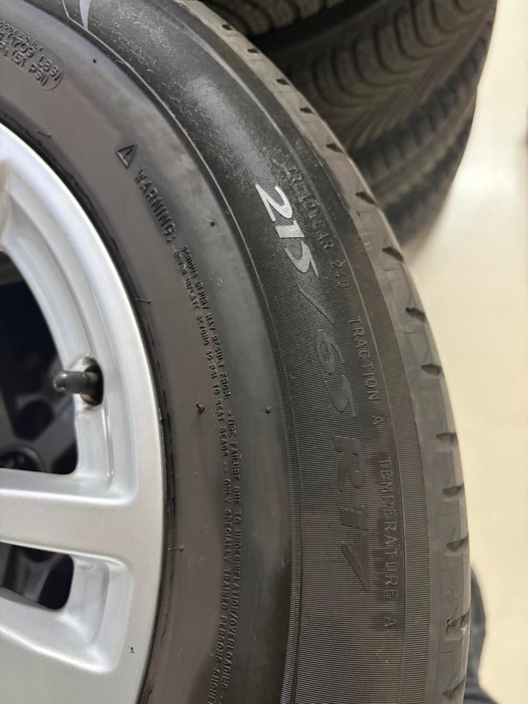 Audi Q3 velgenset met Michelin zomer banden 215 / 65 R17, Ophalen, Gebruikt, Audi