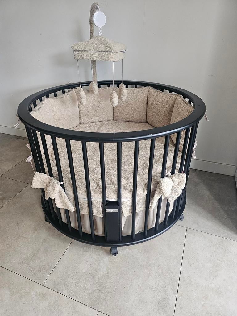 Bopita box incl aankleding en muziekmobiel., Kinderen en Baby's, Boxen, Ophalen, Gebruikt, Rond