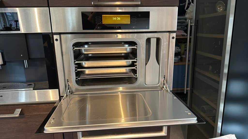 Miele DG4080 Inbouw Stoomoven – 100% Werkend, Witgoed en Apparatuur, 45 tot 60 cm, Gebruikt, Oven, Ophalen of Verzenden