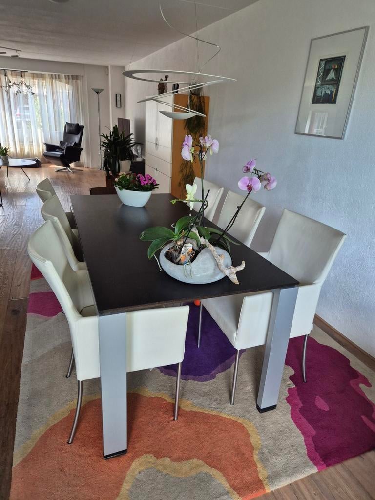 Design eettafel ARCO - Modern en Stijlvol, Modern design, Gebruikt, 50 tot 100 cm, Vijf personen of meer