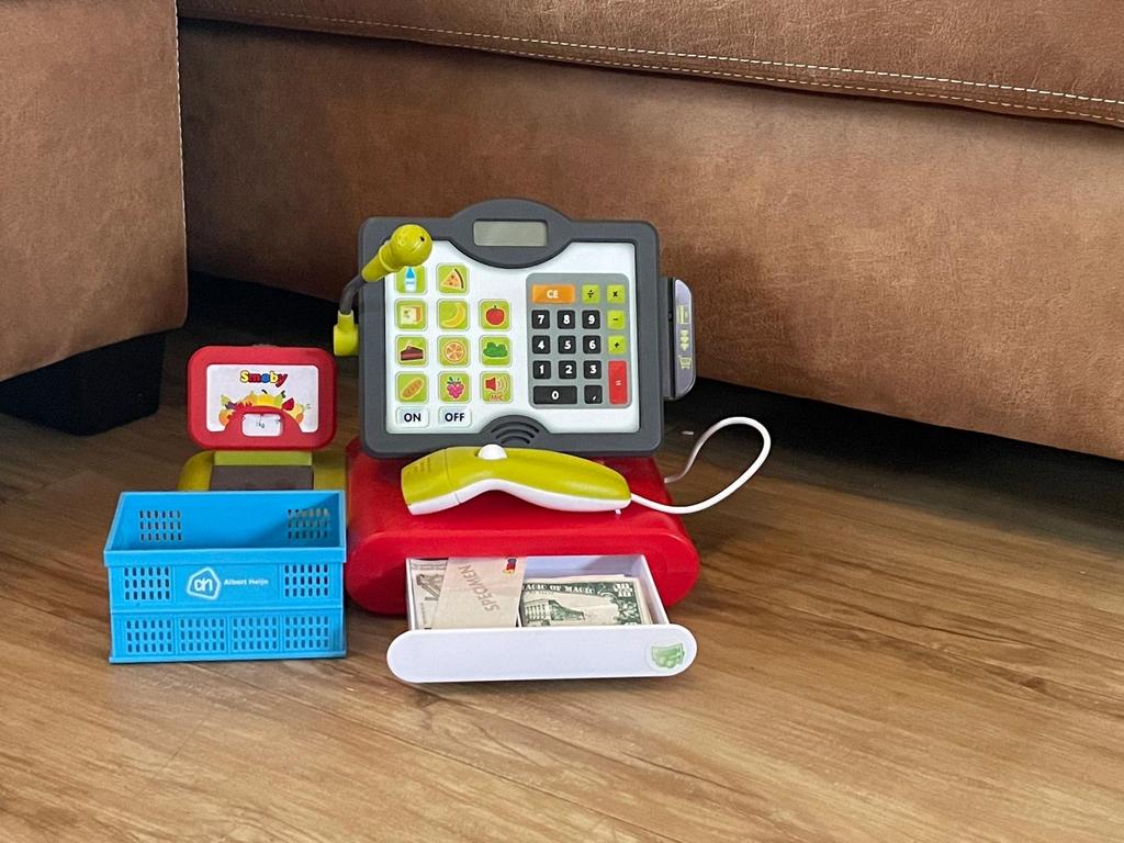 Speelgoed kassa, Kinderen en Baby's, Speelgoed | Educatief en Creatief, Ophalen, Gebruikt, Ontdekken, Met geluid