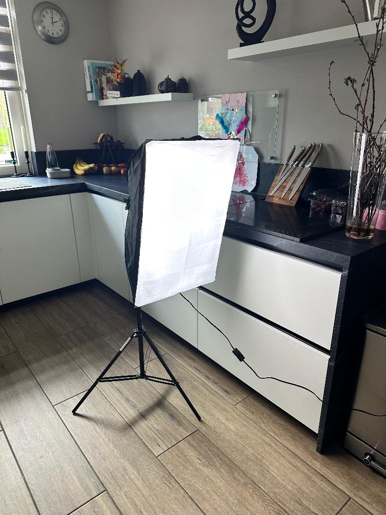 Softbox twee stuks, Ophalen, Gebruikt, Lamp of Flitsset