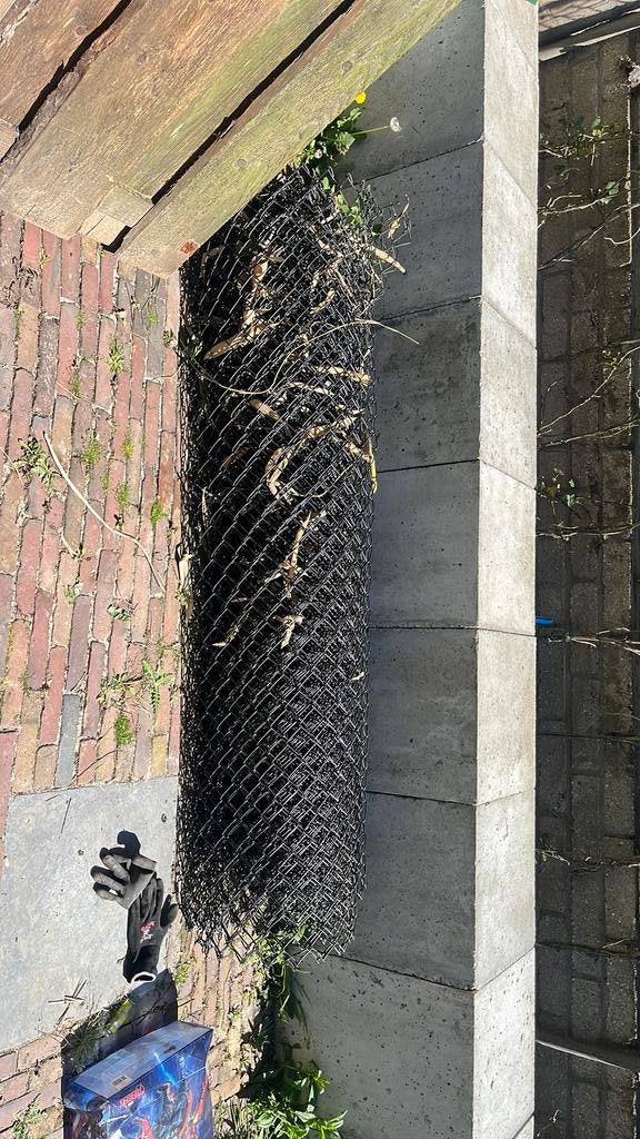 Rol Harmonica draad 2mtr hoog, Tuin en Terras, Ophalen of Verzenden, Zo goed als nieuw, Kunststof