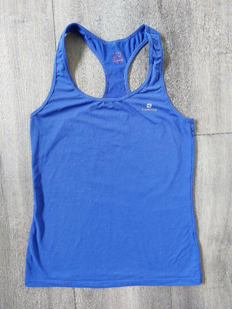 Sport singlet Domyos, kobaltblauw, mt XS, Blauw, Ophalen of Verzenden, Maat 34 (XS) of kleiner, Fitness of Aerobics