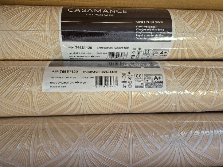 Casamance behang Magnitude 199,95 per rol, Huis en Inrichting, Stoffering | Behang, 75 m² of meer, Verzenden