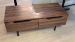 MADE salontafel Damien walnoothout, Ophalen, 100 tot 150 cm, Zo goed als nieuw, Minder dan 100 cm