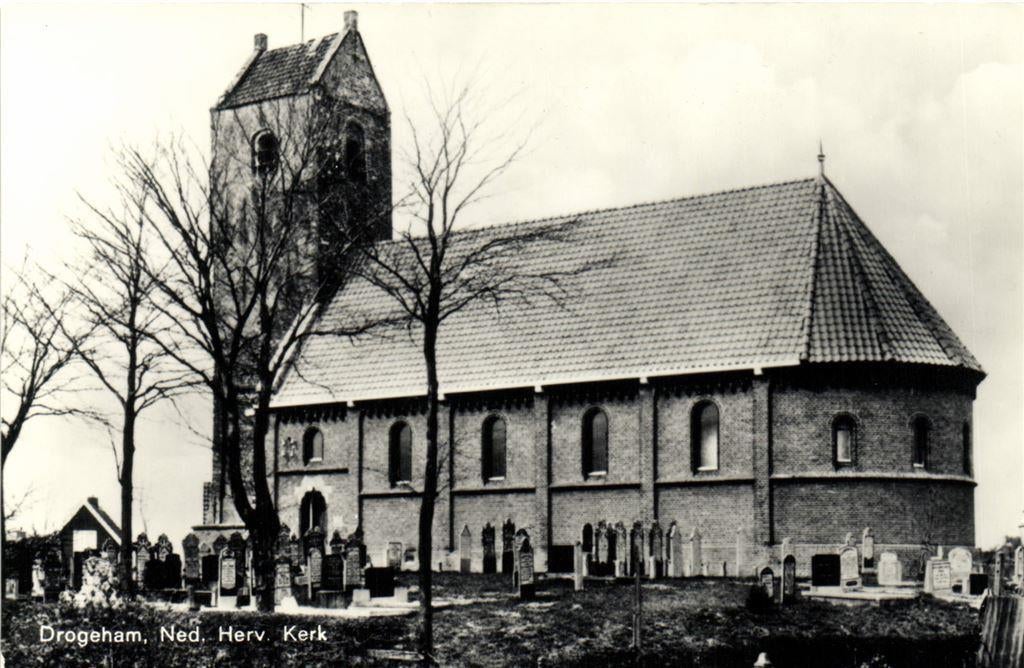 Drogeham, Ned. Herv. Kerk - ongelopen, Ophalen of Verzenden, Voor 1920, Ongelopen, Noord-Brabant