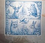 Decoratieve tegel 15x15 met dieren, Antiek en Kunst, Antiek | Wandborden en Tegels, Verzenden
