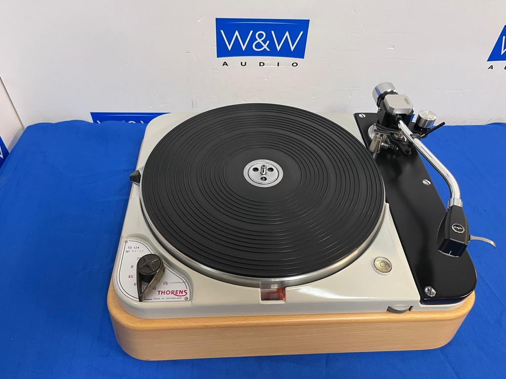 Thorens TD-124 Platenspeler met Ortofon SPU Element, Gebruikt, ., Thorens, Ophalen of Verzenden