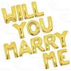Ballonnen set Will You Marty Me, Versiering, Valentijn of Romantisch, Nieuw, Ophalen of Verzenden