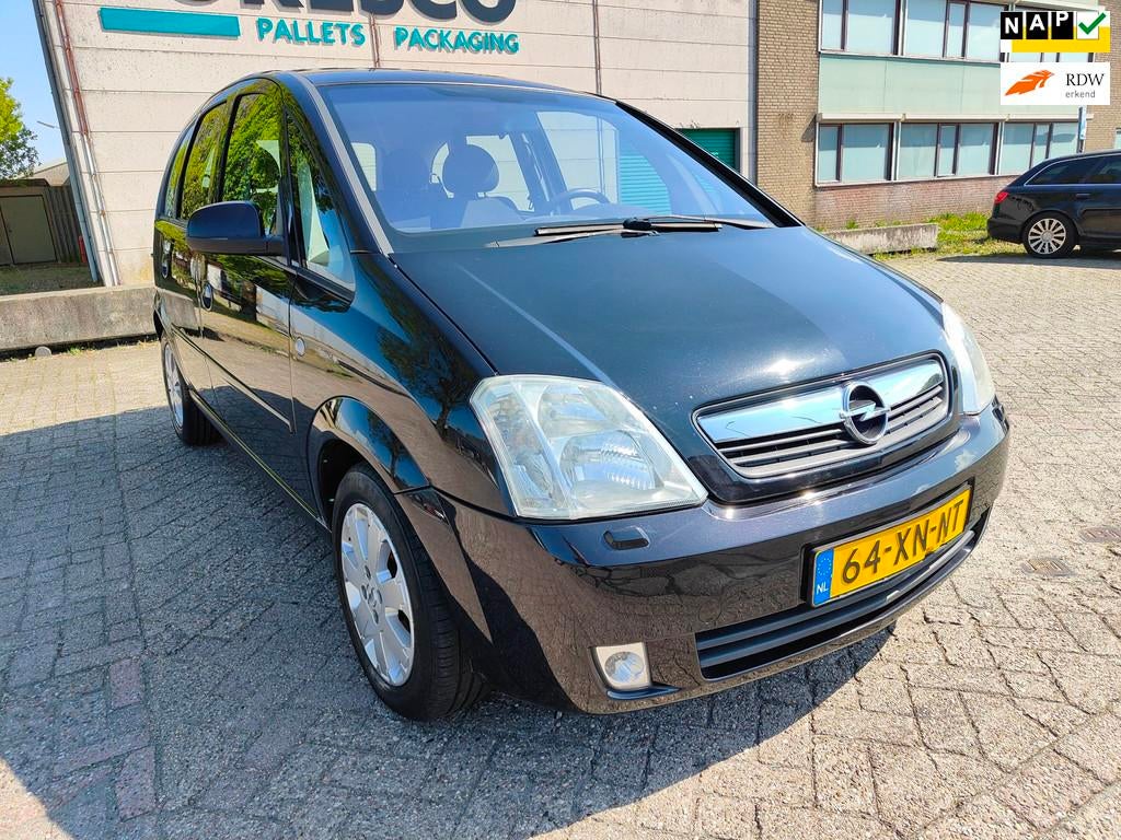 Opel Meriva 1.6-16V ( Automaat ), Gebruikt, 4 cilinders, Zwart, Origineel Nederlands