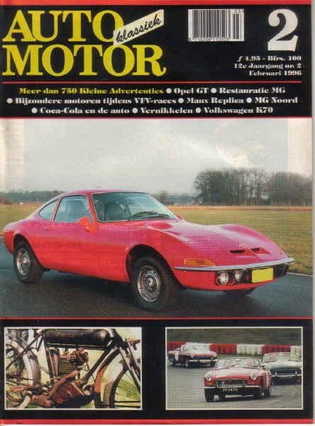 AMK 2 1996 : Opel GT - VW K70 - Norton Manx - MG MGC GT, Ophalen of Verzenden, Gelezen, Algemeen