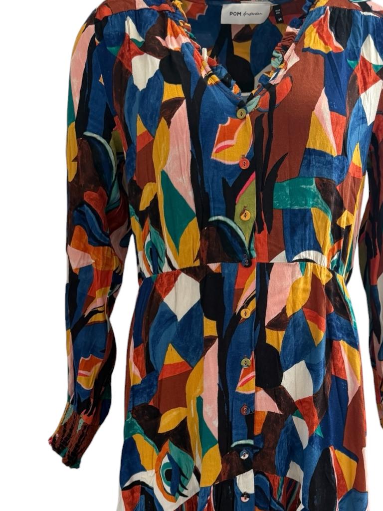 Pom Amsterdam jurk M, Ophalen of Verzenden, Zo goed als nieuw, Onder de knie