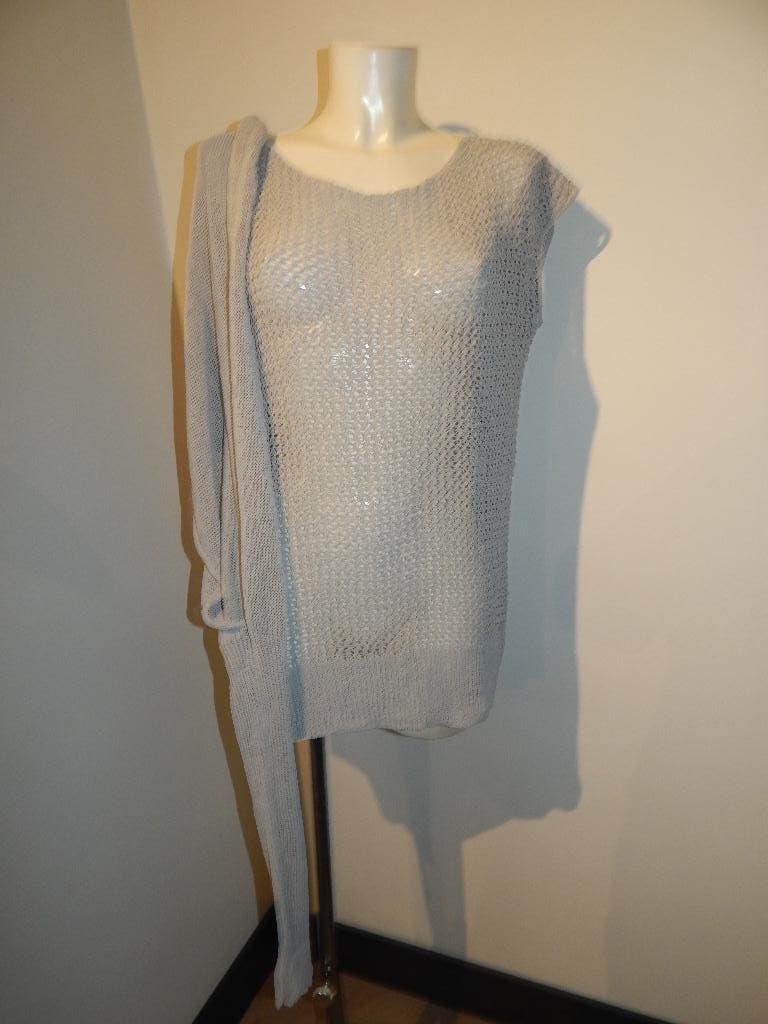 Sarah Pacini groffer gebreide trui tuniek 1 mouw open One si