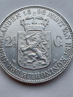 Hele Mooie Rijksdaalder 1898 / 2.5 gulden 1898 Kroningsjaar, Zilver, Ophalen of Verzenden, Koningin Wilhelmina, Losse munt