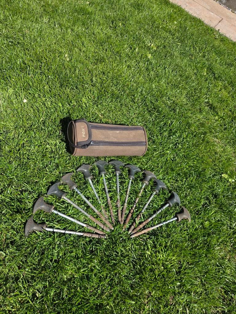 Fox storm haringen 20cm bivvy pegs, Ophalen of Verzenden, Zo goed als nieuw, Overige typen