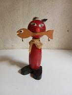 vintage houten kat als rekje, Ophalen of Verzenden, Winnie de Poeh of vrienden, Zo goed als nieuw, Knuffel