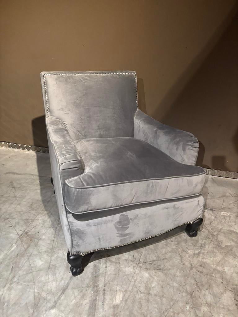 Nieuwe Velvet Stoffen Fauteuil Timothy Oulton, Nieuw, 75 tot 100 cm, Timothy Oulton, Stof
