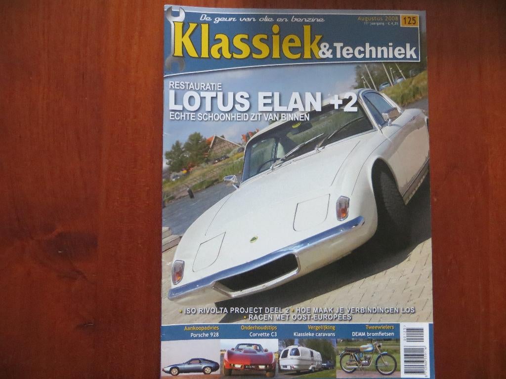 Klassiek & Techniek 125 Lotus Elan +2, Porsche 928, Corvette, Ophalen of Verzenden, Nieuw, Chevrolet