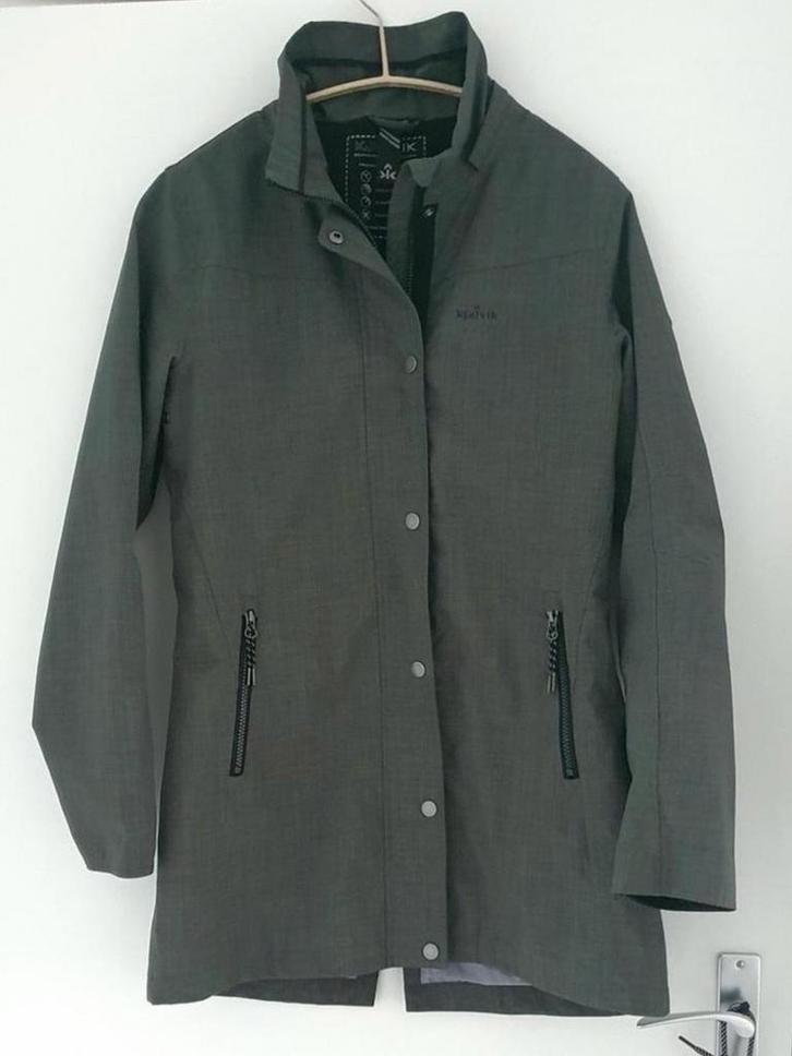 Regenjas (3/4 model) - Merk: Kjelvik maat 36/38, Kleding | Heren, Jassen | Zomer, Zo goed als nieuw, Beige, Ophalen of Verzenden