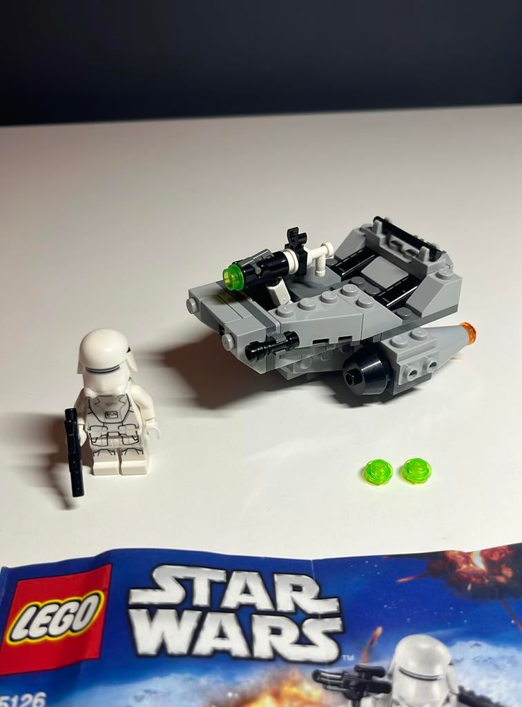 LEGO Star Wars 75126 First Order Snowspeeder - 100% compleet, Ophalen of Verzenden, Zo goed als nieuw