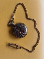 Sierlijk zakhorloge met ketting, Sieraden, Tassen en Uiterlijk, Horloges | Antiek, Overige merken, Overige materialen, Zakhorloge