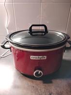 Crockpot slowcooker rood, Ophalen, Vaatwasmachinebestendig, Zo goed als nieuw