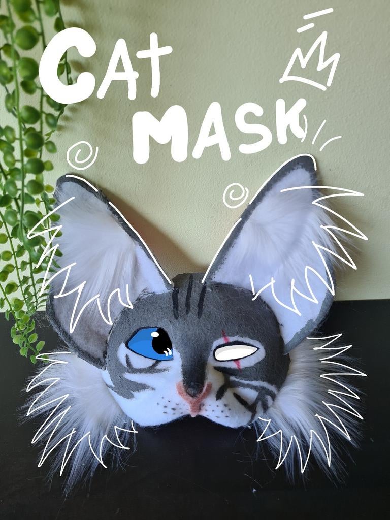 Therian masker kat, Ophalen of Verzenden, Nieuw