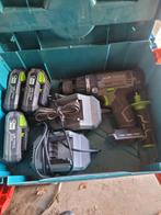 Lux Boormachine Gamma 20V met 3 accu's en 2 laders in M-Box, Ophalen, Gebruikt, Minder dan 400 watt, Boormachine